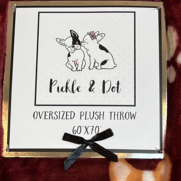 PETS - Pickles & Dot - ‘Corgis & Sunflowers‘ Plush Throw 60 x 70”. NWT. Firm! - Picture 3 of 3
